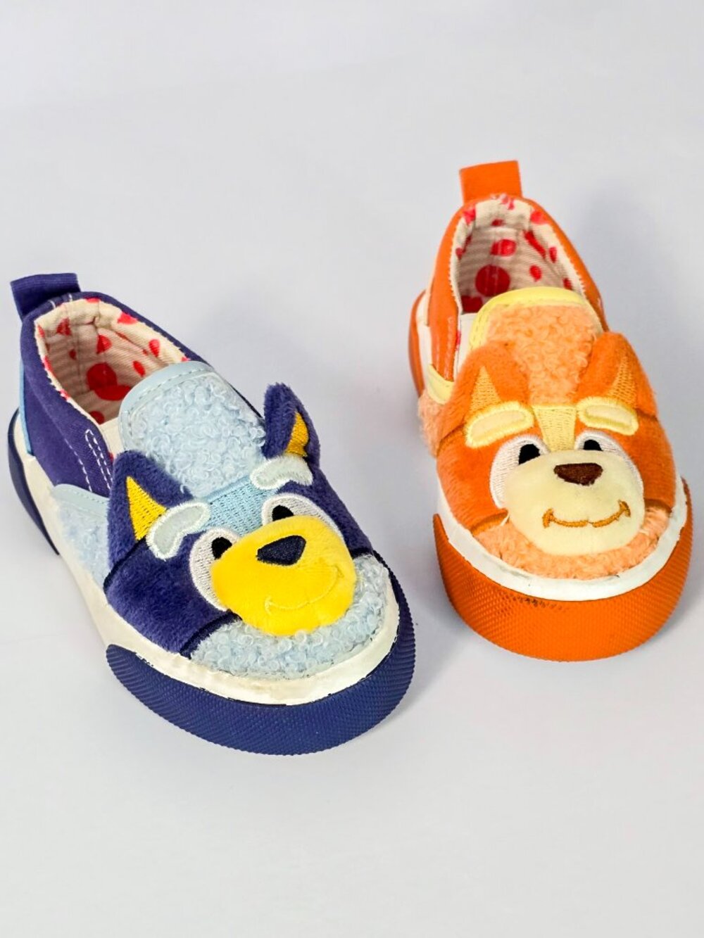 Ground Up Bluey & Bingo Toddler Size 5 Fleece Slip On Sneakers Shoes